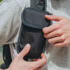 حقيبة مبطنة ناعمة بالكامل باللون الأسود